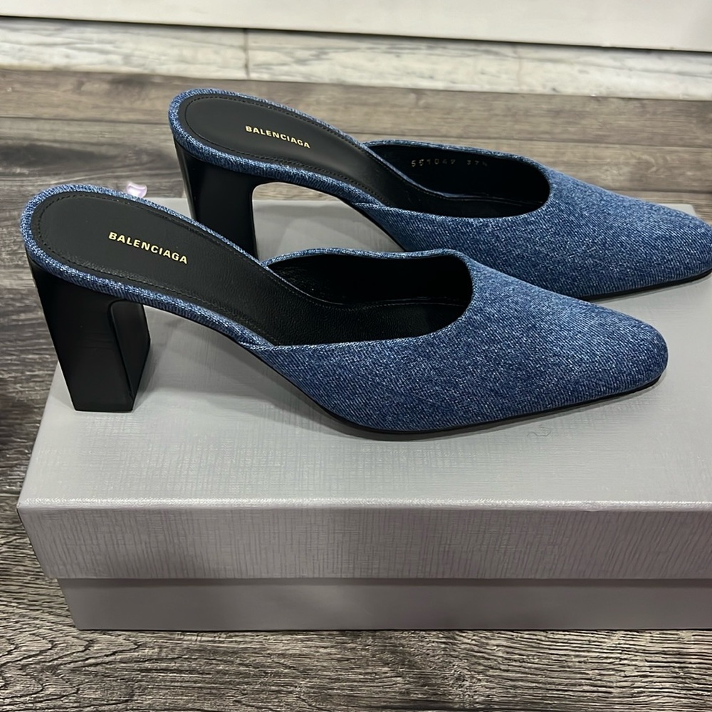 Balenciaga Denim Heels